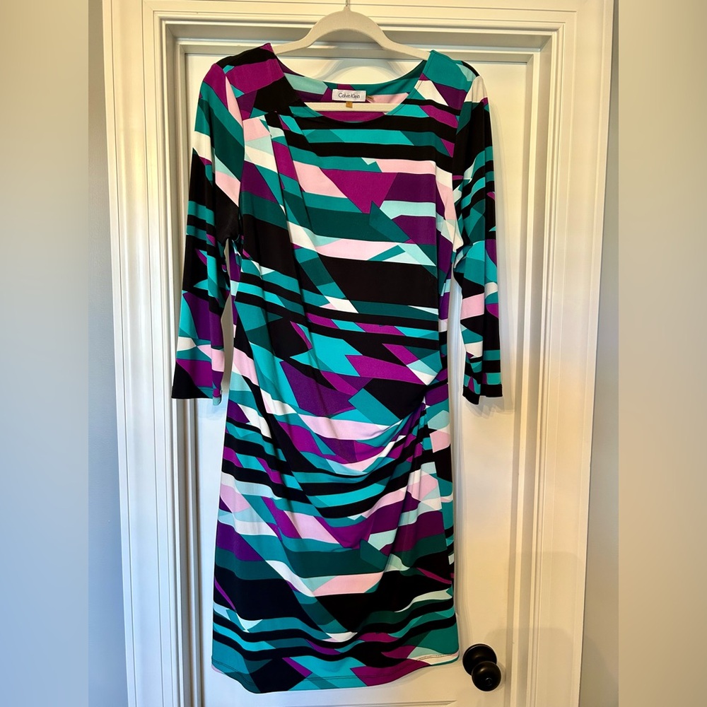 Calvin Klein Multicolor Long Sleeve Dress